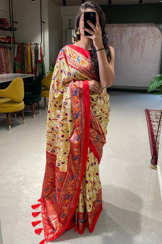 Buy Traditional Patola Saree By Geet Gauri Fashion